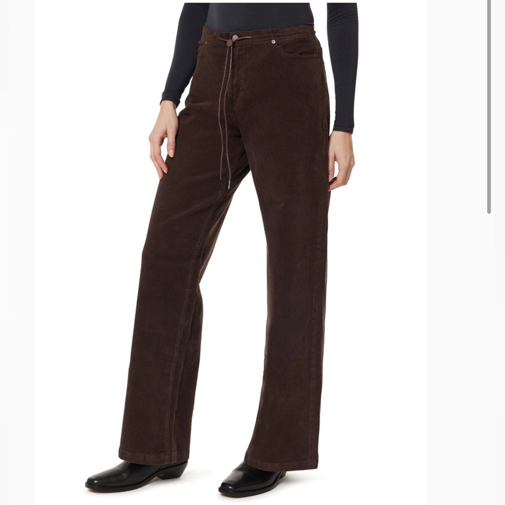 Habitual drawstring wide leg corduroy pants